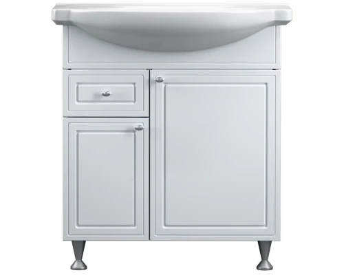 Тумба с раковиной белый глянец 76 см Damixa Palace One M41-FSX0753WG-WCC075
