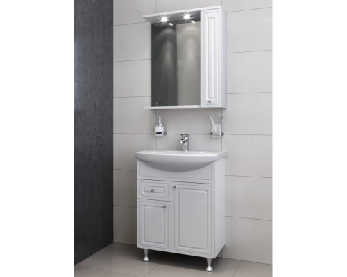 Тумба с раковиной белый глянец 65,5 см Damixa Palace One M41-FSX0653WG-WCC065