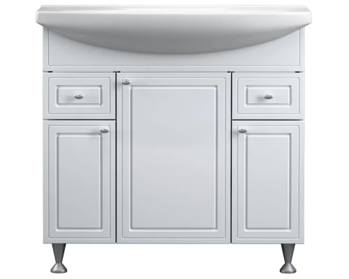 Тумба с раковиной белый глянец 87,5 см Damixa Palace One M41-FSX0853WG-WCC085