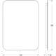 Зеркало 50x70 см Defesto Opti DF 2814