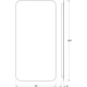 Зеркало 50x100 см Defesto Opti DF 2815
