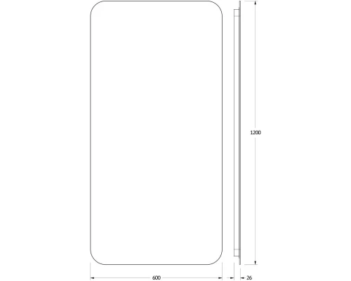 Зеркало 60x120 см Defesto Opti DF 2818