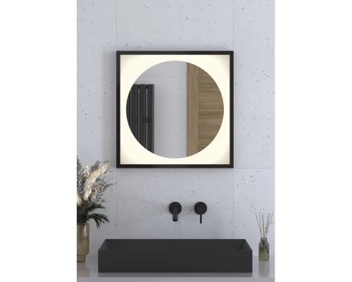 Зеркало 60x60 см черный матовый Defesto Eclipse DF 2231