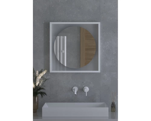 Зеркало 60x60 см белый матовый Defesto Eclipse DF 2236