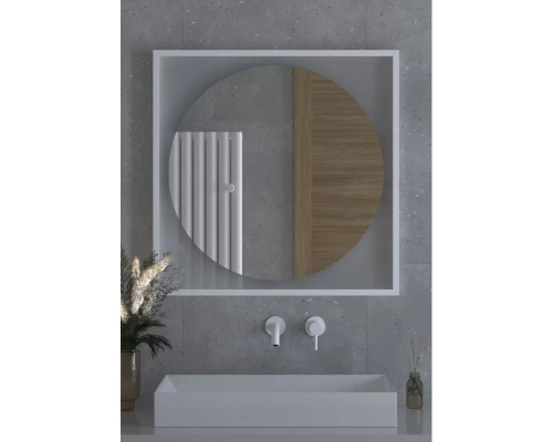 Зеркало 80x80 см белый матовый Defesto Eclipse DF 2238