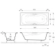Чугунная ванна 180x80 см Delice Malibu DLR230610-AS