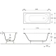 Чугунная ванна 170x70 см Delice Continental DLR230613