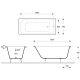 Чугунная ванна 180x75 см Delice Prestige DLR230601R-AS