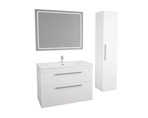 Пенал подвесной белый глянец R Diborg Leonie 77.1300