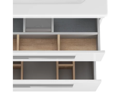 Тумба белый глянец 74,4 см Diborg Leonie 77.1225