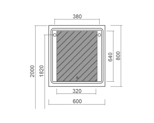 Зеркало 60x80 см Diborg Leonie 77.1103