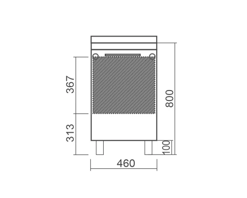 Тумба белый глянец 46 см Diborg Katarine 77.4202