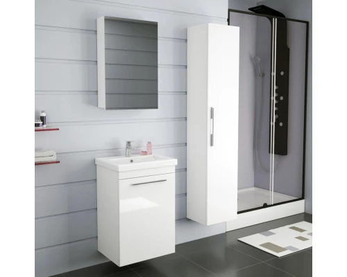 Зеркальный шкаф 40x70 см белый Diborg Katarine 77.4101