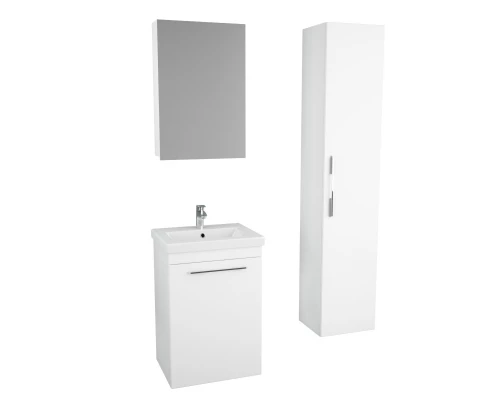 Зеркальный шкаф 40x70 см белый Diborg Katarine 77.4101