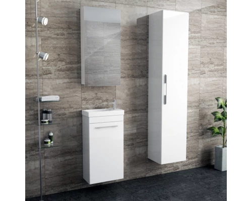 Зеркальный шкаф 40x70 см белый Diborg Katarine 77.4101