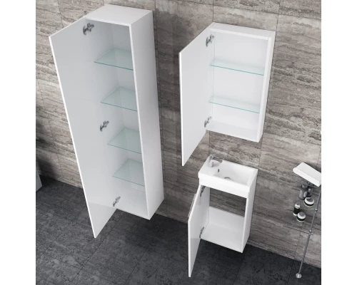 Зеркальный шкаф 40x70 см белый Diborg Katarine 77.4101