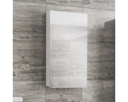 Зеркальный шкаф 40x70 см белый Diborg Katarine 77.4101