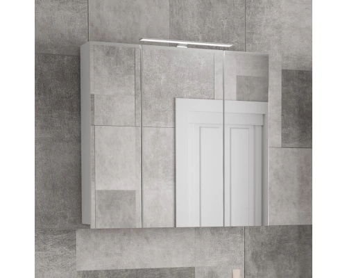 Зеркальный шкаф 80x70,3 см белый матовый Diborg Lande 77.2105