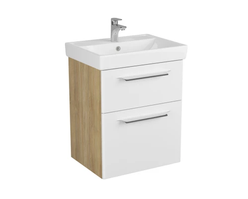 Тумба белый матовый/дуб 54,4 см Diborg Lande Q 77.3223