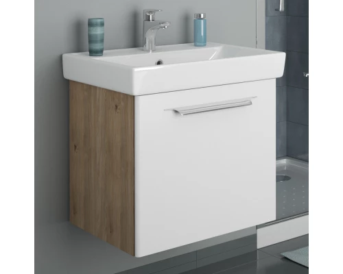 Тумба белый матовый/дуб 55,4 см Diborg Lande Q 77.3213