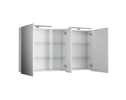 Зеркальный шкаф 125x70,3 см белый матовый Diborg Lande 77.2109