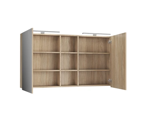 Зеркальный шкаф 125x70,3 см дуб Diborg Lande 77.3109