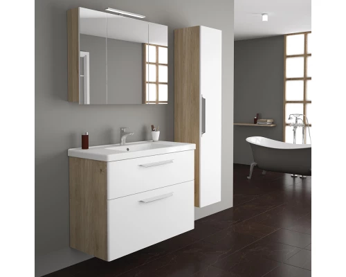 Зеркальный шкаф 100x70,3 см дуб Diborg Lande 77.3107