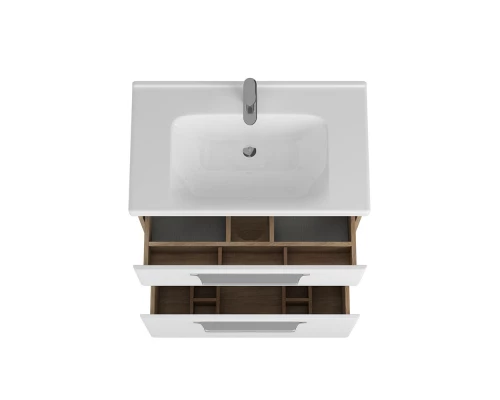 Тумба белый матовый/дуб 76 см Diborg Lande 77.6225