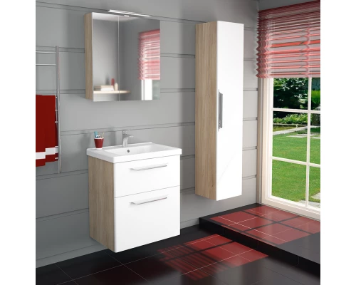 Зеркальный шкаф 60x70,3 см дуб Diborg Lande 77.3193