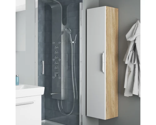 Тумба белый матовый/дуб 122 см Diborg Lande 77.6219