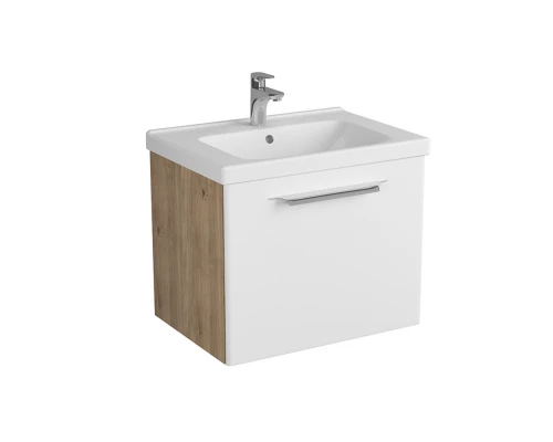 Тумба белый матовый/дуб 62 см Diborg Lande 77.6218