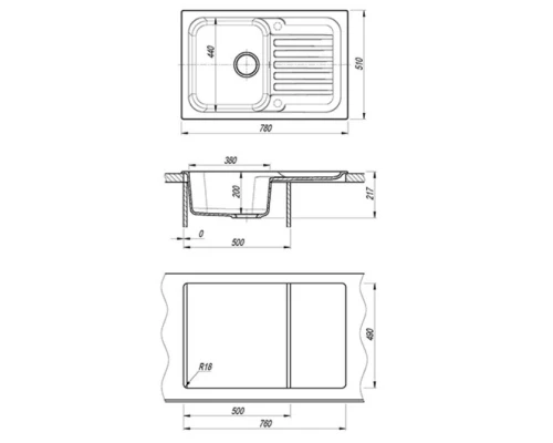 Кухонная мойка Dr.Gans Адель терракота 25.090.C0780.406