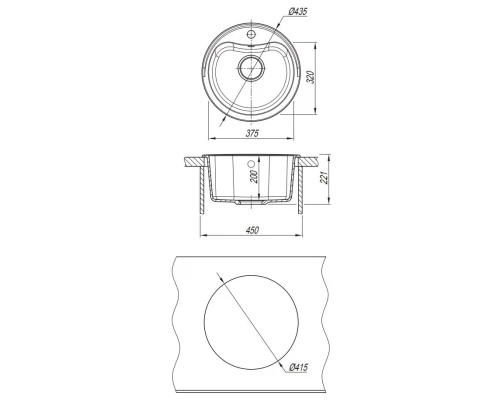 Кухонная мойка Dr.Gans Дора терра 25.015.B0435.405