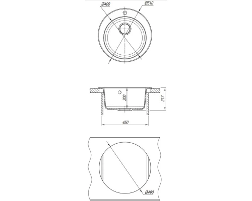 Кухонная мойка Dr.Gans Гала дюна 25.010.B0510.402
