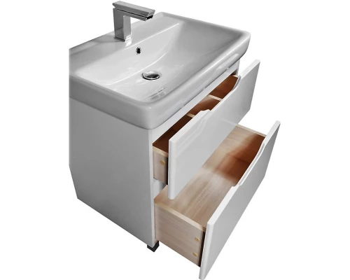 Тумба белый глянец 55,4 см Dreja Q Plus 99.0004