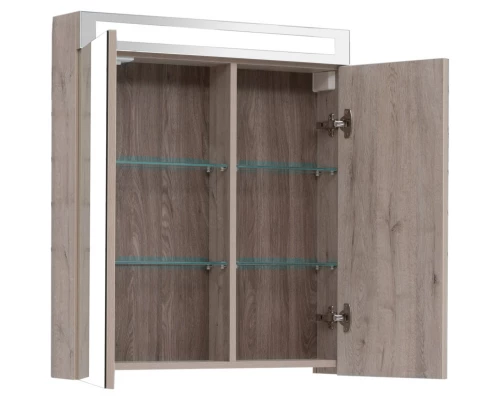 Зеркальный шкаф 70x80 см дуб кантри L Dreja Max 77.9008D