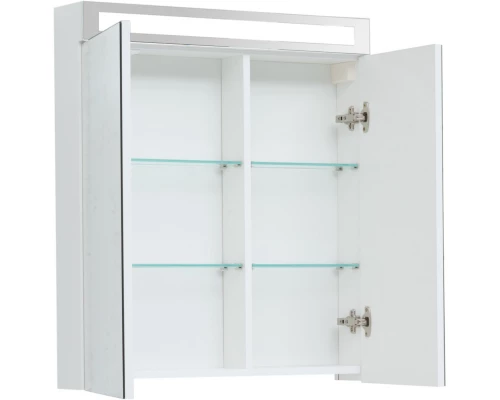 Зеркальный шкаф 70x80 см белый глянец L Dreja Max 77.9007W
