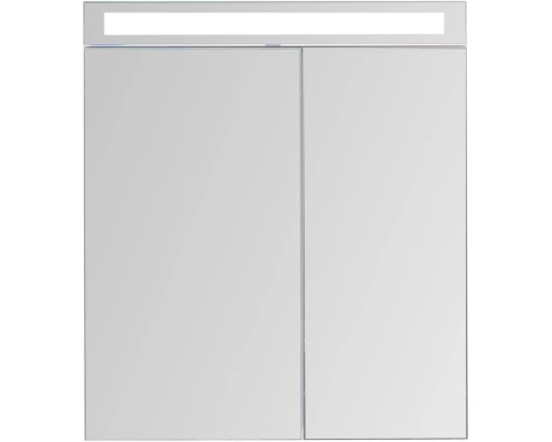 Зеркальный шкаф 70x80 см белый глянец L Dreja Max 77.9007W