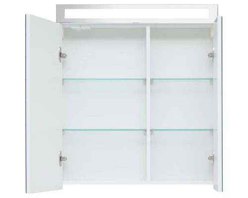 Зеркальный шкаф 70x80 см белый глянец L Dreja Max 77.9007W