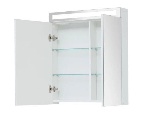 Зеркальный шкаф 70x80 см белый глянец L Dreja Max 77.9007W