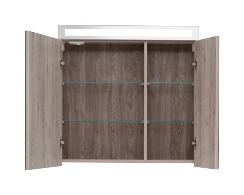 Зеркальный шкаф 80x80 см дуб кантри L Dreja Max 77.9010D