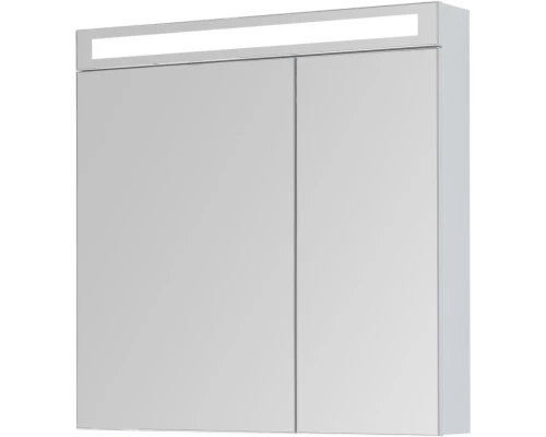Зеркальный шкаф 80x80 см белый глянец L Dreja Max 77.9009W