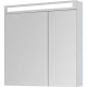 Зеркальный шкаф 80x80 см белый глянец L Dreja Max 77.9009W