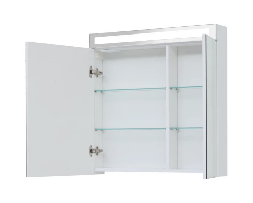 Зеркальный шкаф 80x80 см белый глянец L Dreja Max 77.9009W