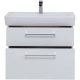 Тумба белый глянец 74,5 см Dreja Q Max 77.0007W
