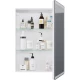 Зеркальный шкаф 60x80 см белый глянец R Dreja Point 99.9032