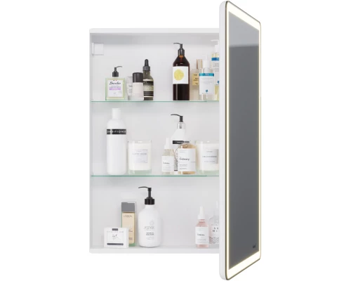 Зеркальный шкаф 60x80 см белый глянец R Dreja Point 99.9032