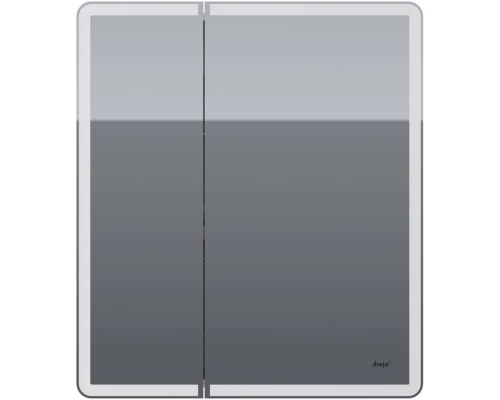 Зеркальный шкаф 70x80 см белый глянец R Dreja Point 99.9033