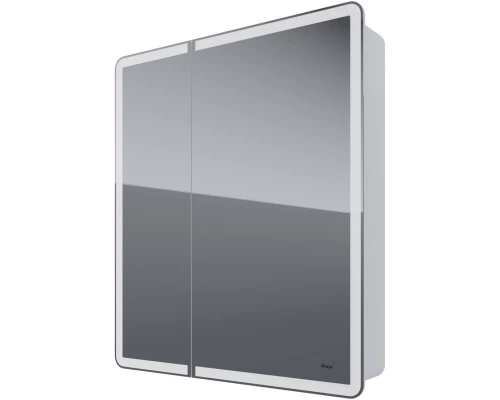 Зеркальный шкаф 70x80 см белый глянец R Dreja Point 99.9033