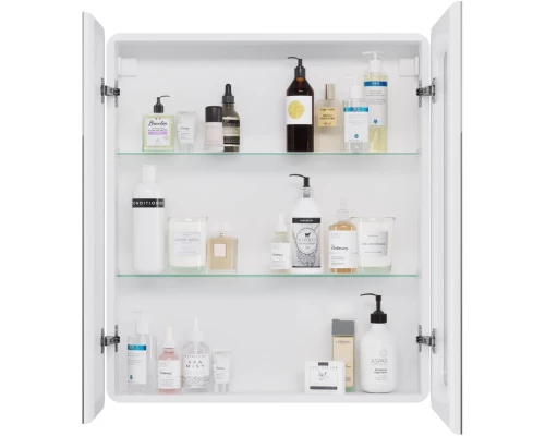 Зеркальный шкаф 70x80 см белый глянец R Dreja Point 99.9033